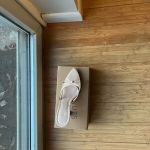 Women's Cream Slip-On Shoes